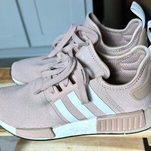Adidas NMD Blush and White Running Shoes